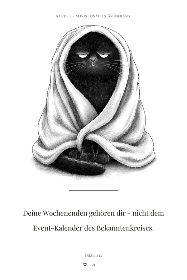 Leseprobe Seite 2: Katze unter der Decke